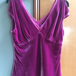 Beaded velvet LAUNDRY cami tank